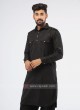 Pathani Suit In Black Color